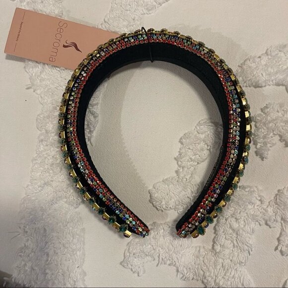 HANDMADE Beaded Crystal Studded Headband - Picture 5 of 5